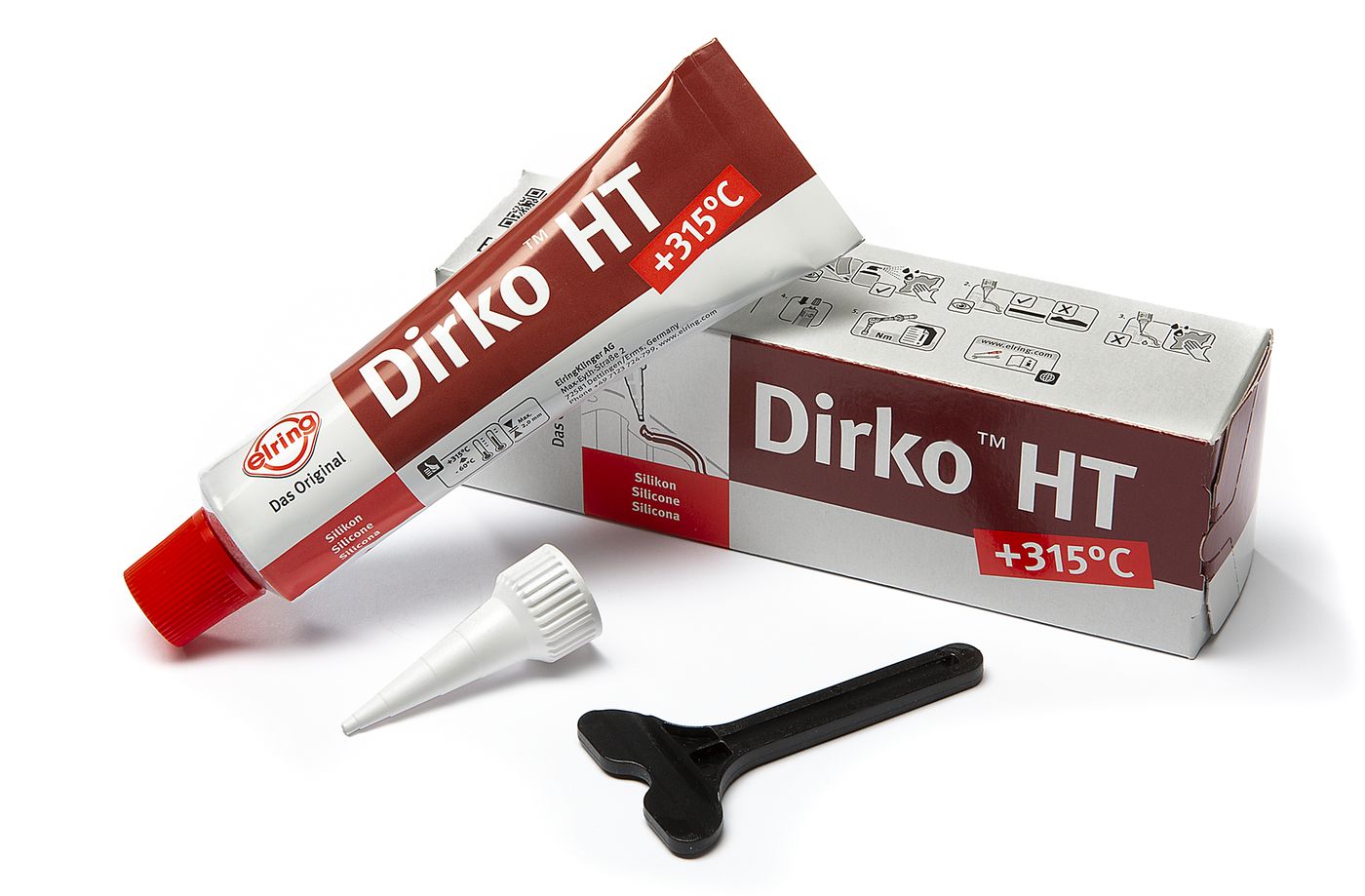 Elring Sealing compound Dirko HT red