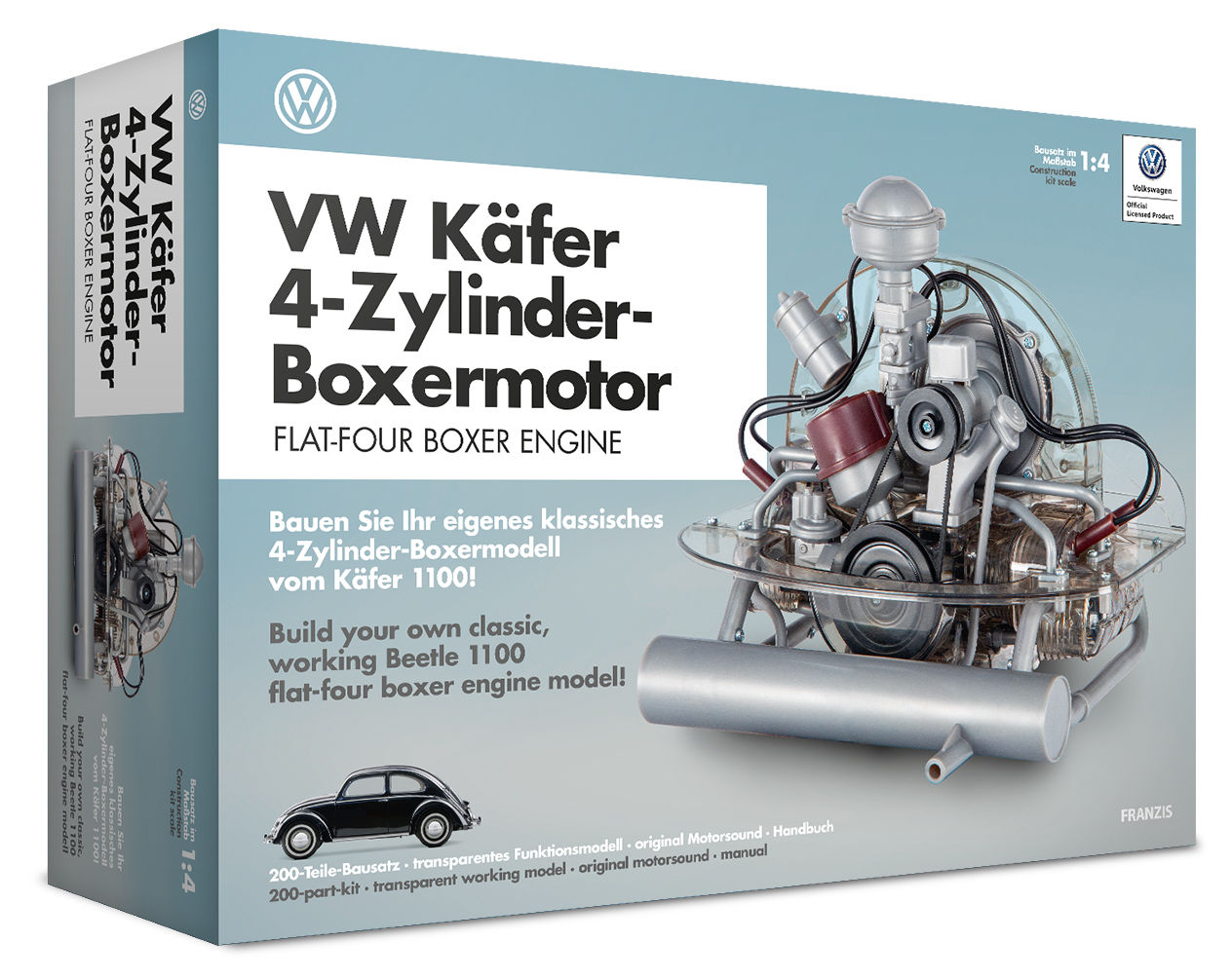 Moteur miniature 4 cylindres complet en kit – Maquette technique
