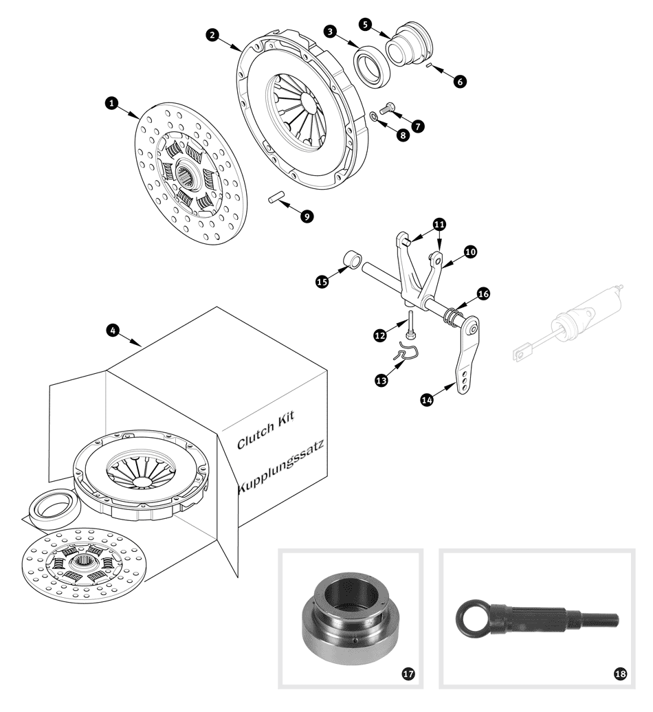 Kupplung - Ersatzteile für Triumph TR5, TR250 und TR6 (1968-1976 ...