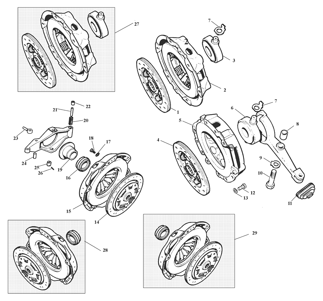 Kupplung Ersatzteile F R Austin Healey Sprite Und Mg Midget Limora Com